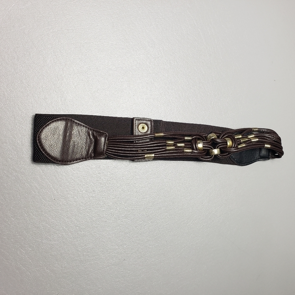 unbranded brown boho stretchy belt